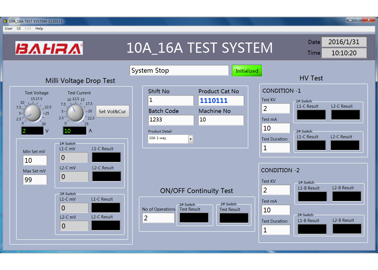 墙壁开关插座测试系统